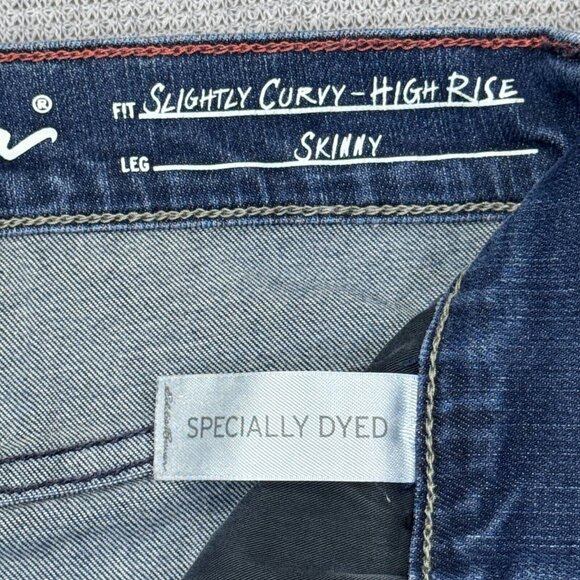 Eddie Bauer Womens Blue Denim Slightly Curvy High Rise Skinny Jeans Size 6 - Picture 6 of 13
